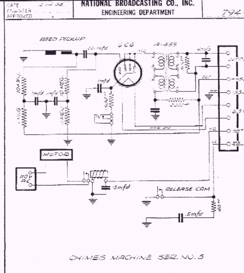 Rangertone Chime machine schematic